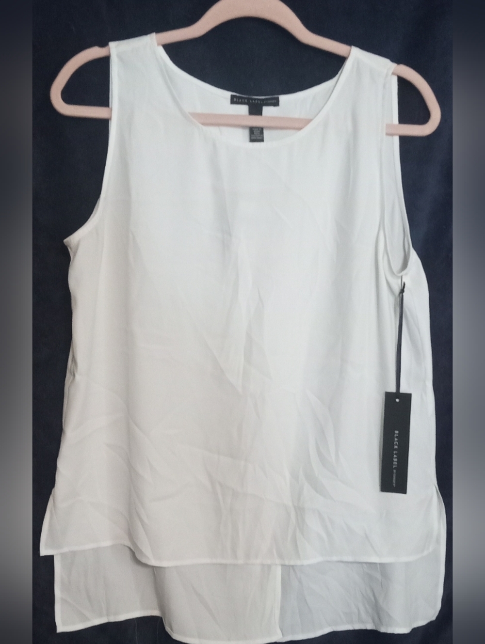 Black Label White Layered Chiffon Camisole